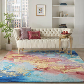 Nourison Multicolor Prismatic Area Rug - PRS18, Minimal & Modern 3