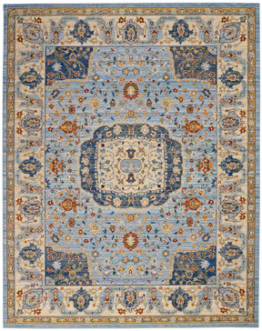 Nourison Light Blue Majestic Area Rug - MST03