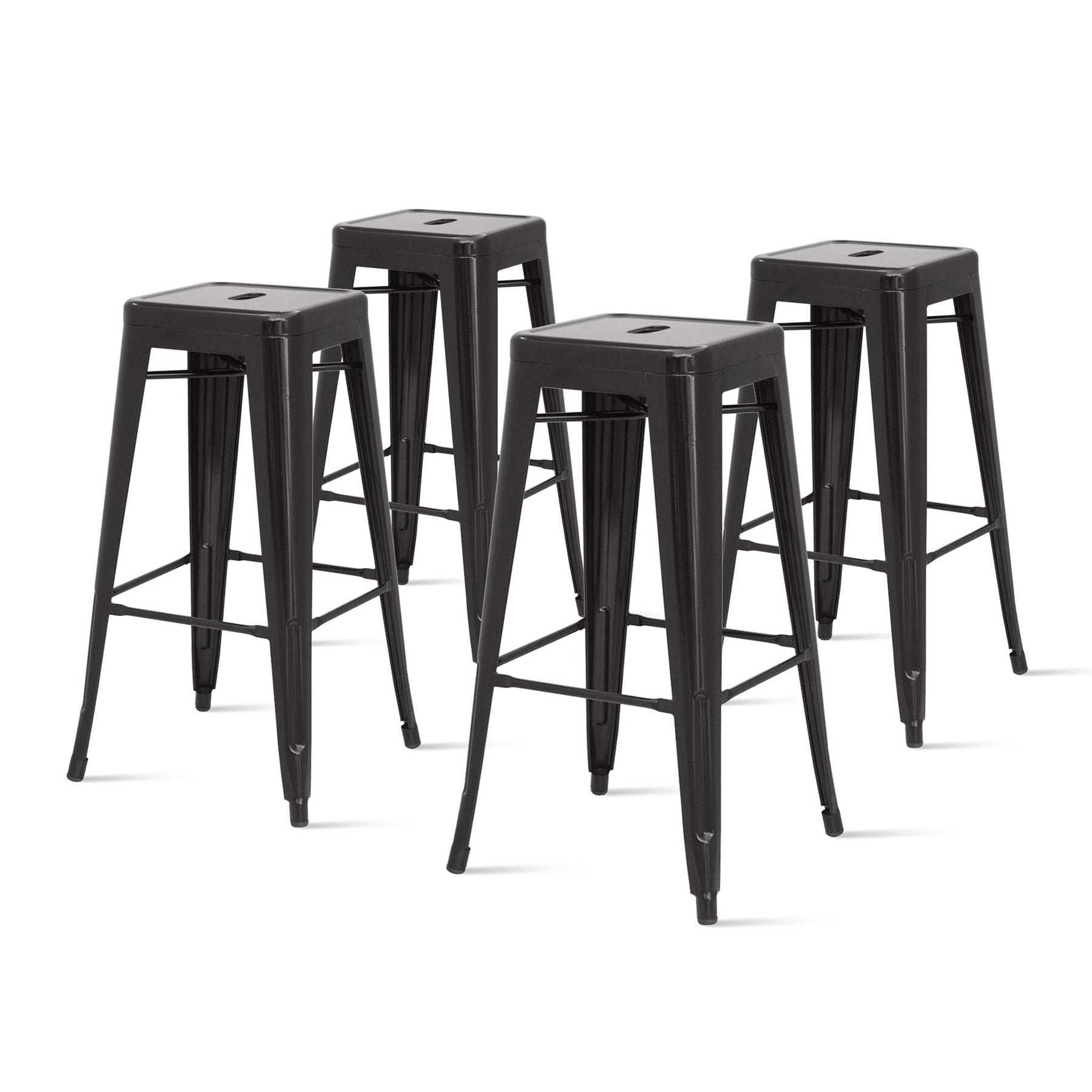 Metropolis Metal Backless Bar Stool (Set of 4) by New Pacific Direct - 938630(C1)