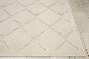 Nourison Ivory Michael Amini Gleam Area Rug - MA601, Minimal & Modern 4