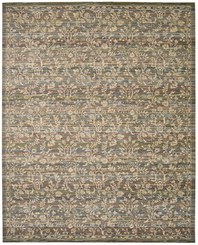 Nourison Blue/Moss Rhapsody Area Rug - RH012