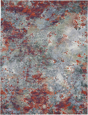 Nourison Seafoam/Brick Artworks Area Rug - ATW02