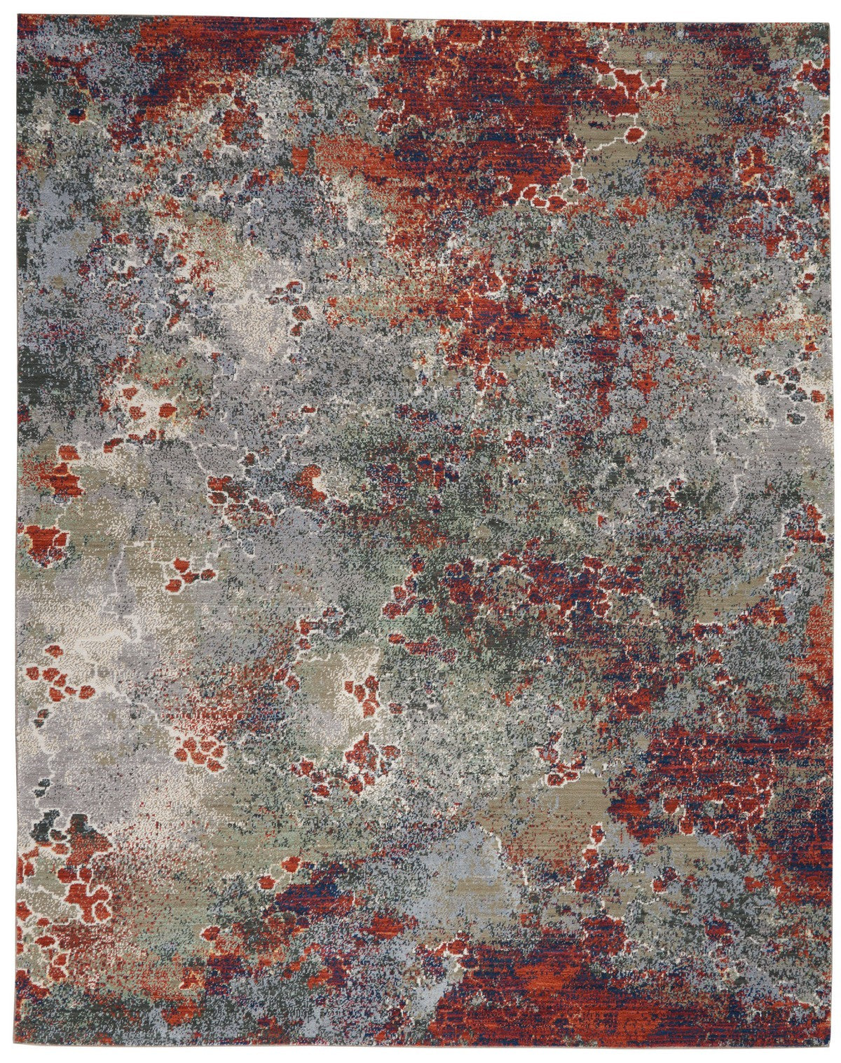 Nourison Seafoam/Brick Artworks Area Rug - ATW02