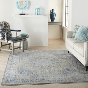 Nourison Blue Starry Nights Area Rug - STN07, Minimal & Modern 5