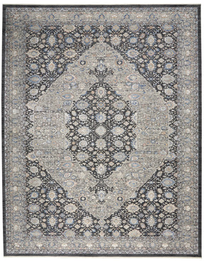 Nourison Grey/Blue Starry Nights Area Rug - STN11