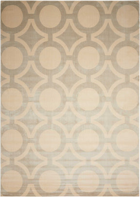 Nourison Cream/Grey Luminance Area Rug - LUM01